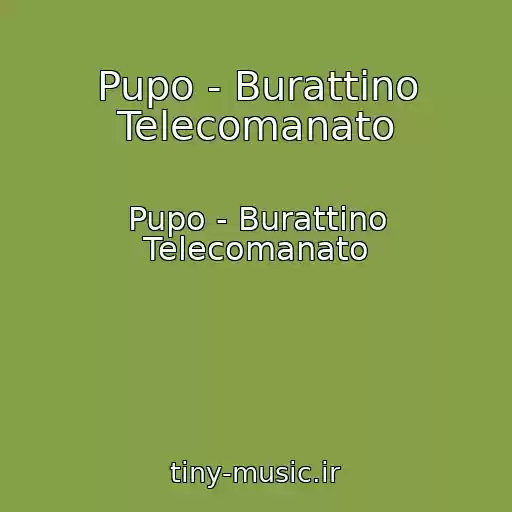 کاور آهنگ Pupo - Burattino Telecomanato از Pupo - Burattino Telecomanato