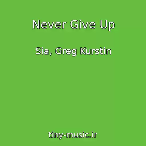 کاور آهنگ Never Give Up از Sia, Greg Kurstin