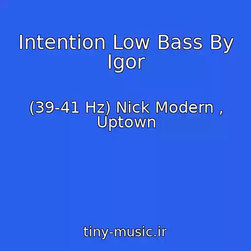 کاور آهنگ Intention Low Bass By Igor از (39-41 Hz) Nick Modern , Uptown