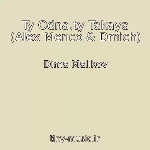 کاور آهنگ Ty Odna,ty Takaya (Alex Menco & Dmich) از Dima Malikov
