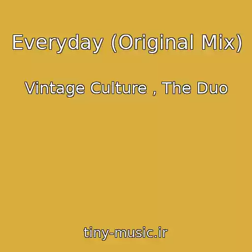 کاور آهنگ Everyday (Original Mix) از Vintage Culture , The Duo