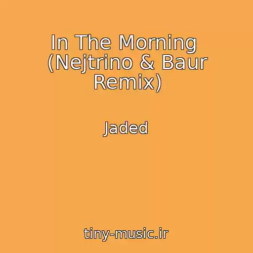 کاور آهنگ In The Morning  (Nejtrino & Baur Remix) از Jaded