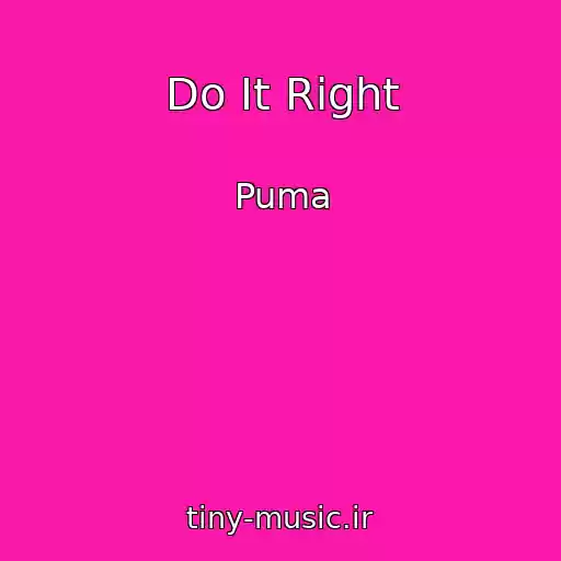 کاور آهنگ Do It Right از Puma