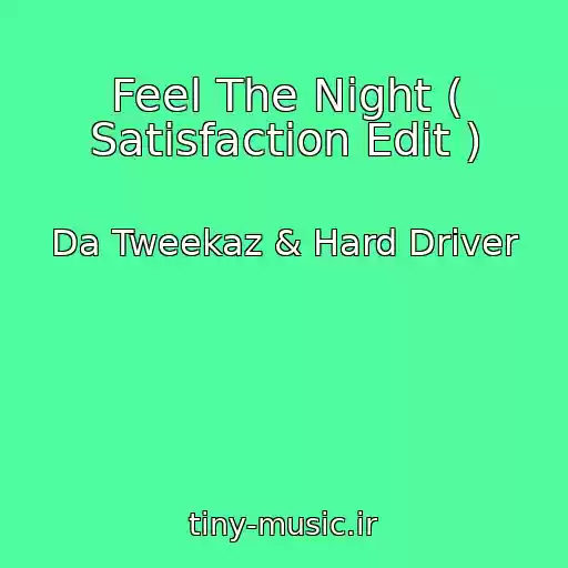 کاور آهنگ Feel The Night ( Satisfaction Edit ) از Da Tweekaz & Hard Driver
