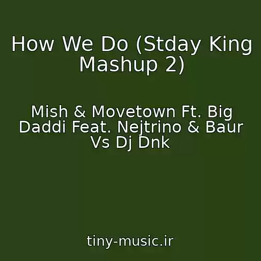 کاور آهنگ How We Do (Stday King Mashup 2) از Mish & Movetown Ft. Big Daddi Feat. Nejtrino & Baur Vs Dj Dnk