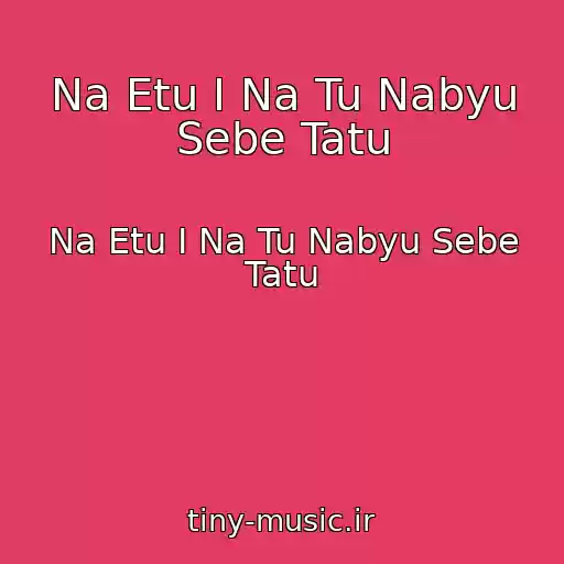 کاور آهنگ Na Etu I Na Tu Nabyu Sebe Tatu از Na Etu I Na Tu Nabyu Sebe Tatu