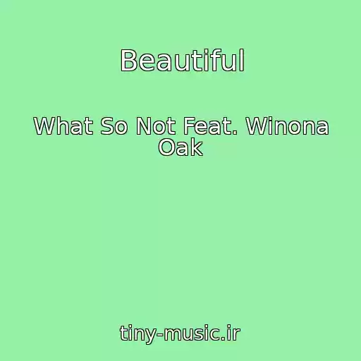 کاور آهنگ Beautiful از What So Not Feat. Winona Oak