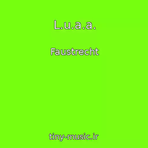 کاور آهنگ L.u.a.a. از Faustrecht