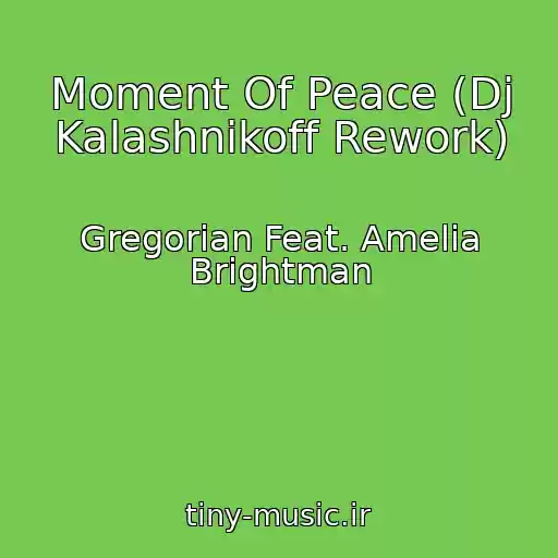 کاور آهنگ Moment Of Peace (Dj Kalashnikoff Rework) از Gregorian Feat. Amelia Brightman