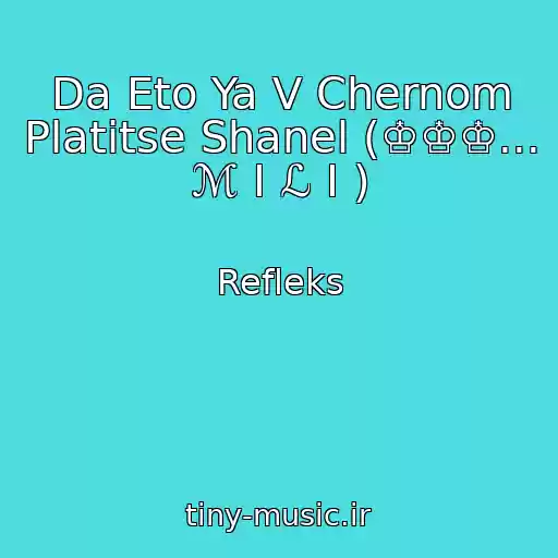 کاور آهنگ Da Eto Ya V Chernom Platitse Shanel (♔♔♔... ℳ I ℒ I ) از Refleks