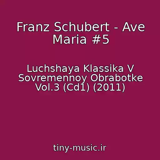 کاور آهنگ Franz Schubert - Ave Maria #5 از Luchshaya Klassika V Sovremennoy Obrabotke Vol.3 (Cd1) (2011)