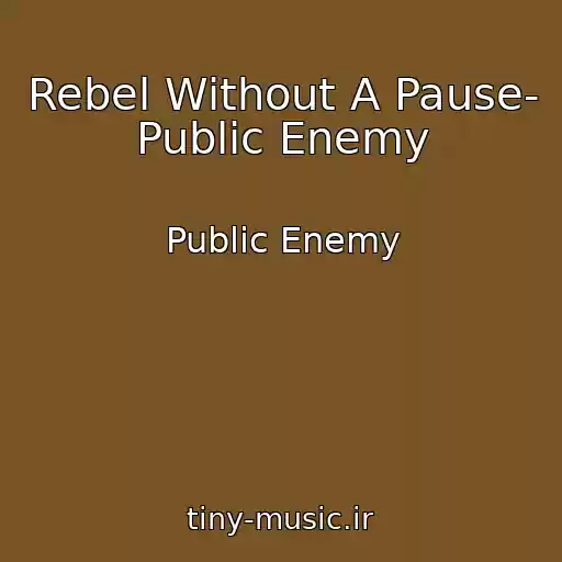کاور آهنگ Rebel Without A Pause- Public Enemy از Public Enemy