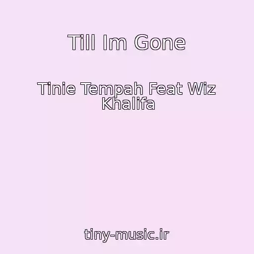 کاور آهنگ Till Im Gone از Tinie Tempah Feat Wiz Khalifa
