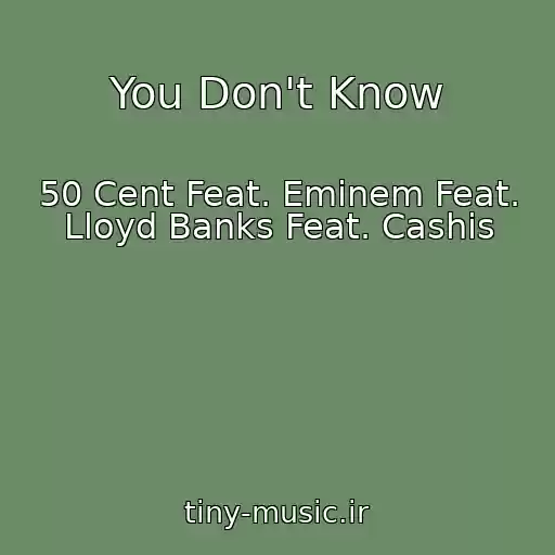 کاور آهنگ You Don't Know از 50 Cent Feat. Eminem Feat. Lloyd Banks Feat. Cashis