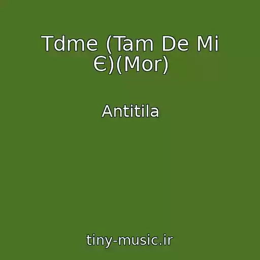 کاور آهنگ Tdme (Tam De Mi Є)(Mor) از Antitіla