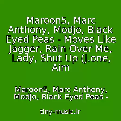 کاور آهنگ Maroon5, Marc Anthony, Modjo, Black Eyed Peas - Moves Like Jagger, Rain Over Me, Lady, Shut Up (J.one, Aim از Maroon5, Marc Anthony, Modjo, Black Eyed Peas -