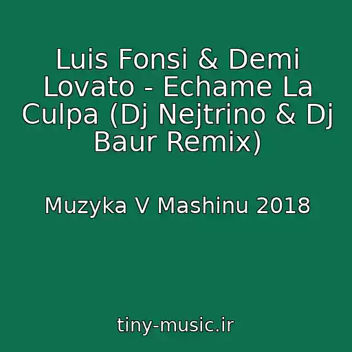 کاور آهنگ Luis Fonsi & Demi Lovato - Echame La Culpa (Dj Nejtrino & Dj Baur Remix) از Muzyka V Mashinu 2018