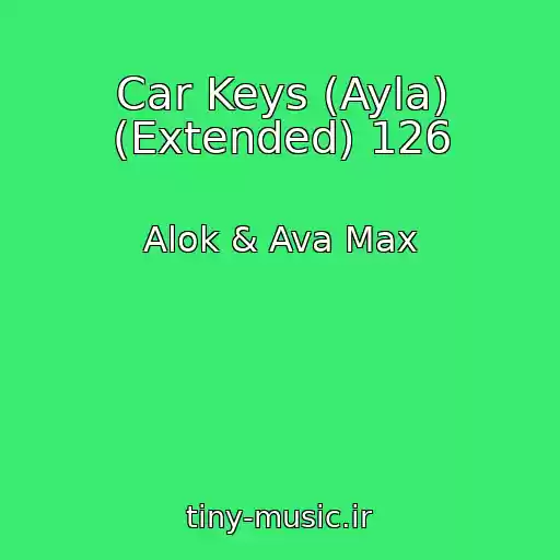 کاور آهنگ Car Keys (Ayla) (Extended) 126 از Alok & Ava Max