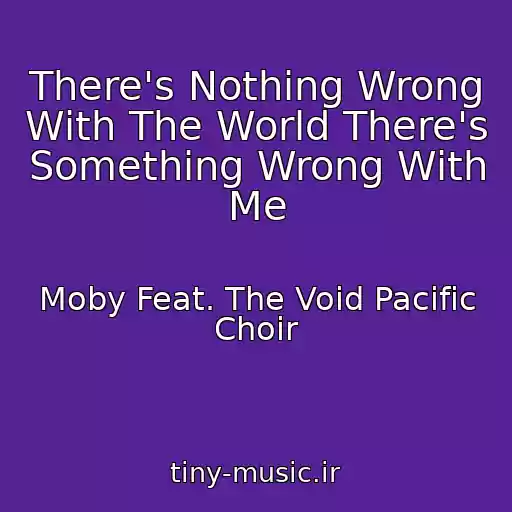 کاور آهنگ There's Nothing Wrong With The World There's Something Wrong With Me از Moby Feat. The Void Pacific Choir
