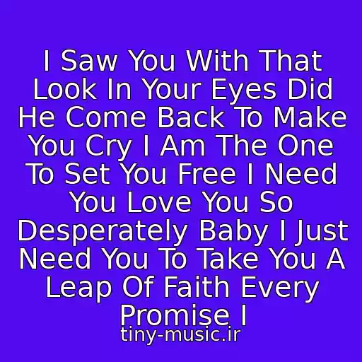 کاور آهنگ I Saw You With That Look In Your Eyes Did He Come Back To Make You Cry I Am The One To Set You Free I Need You Love You So Desperately Baby I Just Need You To Take You A Leap Of Faith Every Promise I از ..ιlιlι.. David Charvet - Leap Of Faith