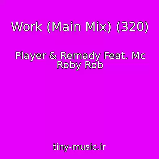 کاور آهنگ Work (Main Mix) (320) از Player & Remady Feat. Mc Roby Rob