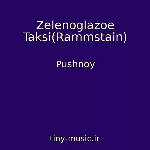 کاور آهنگ Zelenoglazoe Taksi(Rammstain) از Pushnoy
