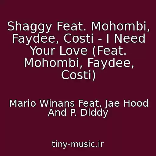 کاور آهنگ Shaggy Feat. Mohombi, Faydee, Costi - I Need Your Love (Feat. Mohombi, Faydee, Costi) از Mario Winans Feat. Jae Hood And P. Diddy