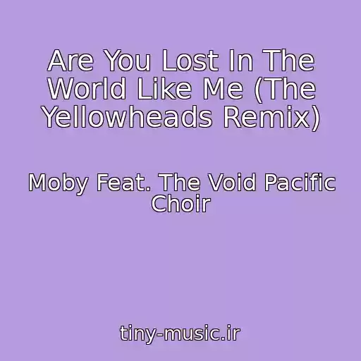 کاور آهنگ Are You Lost In The World Like Me (The Yellowheads Remix) از Moby Feat. The Void Pacific Choir
