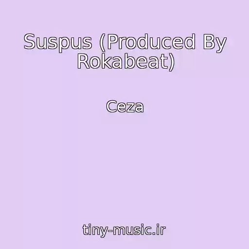 کاور آهنگ Suspus (Produced By Rokabeat) از Ceza