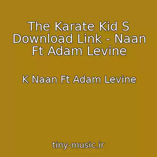 کاور آهنگ The Karate Kid S Download Link - Naan Ft Adam Levine از K Naan Ft Adam Levine