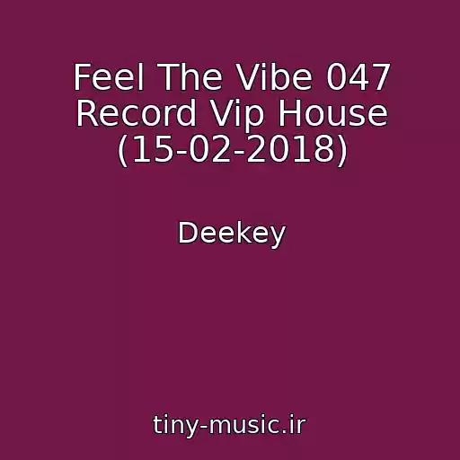 کاور آهنگ Feel The Vibe 047 Record Vip House (15-02-2018) از Deekey