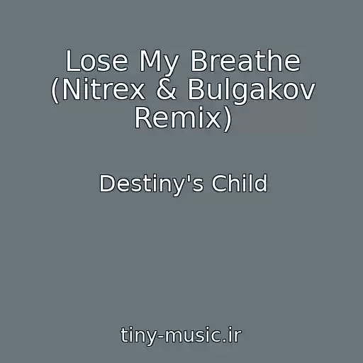 کاور آهنگ Lose My Breathe (Nitrex & Bulgakov Remix) از Destiny's Child