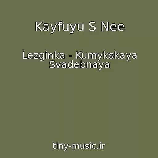 کاور آهنگ Kayfuyu S Nee از Lezginka - Kumykskaya Svadebnaya