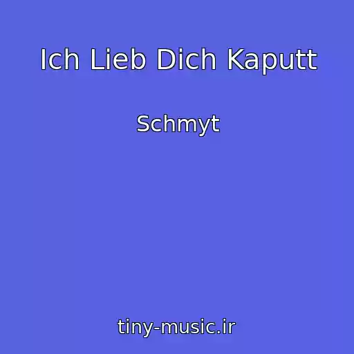 کاور آهنگ Ich Lieb Dich Kaputt از Schmyt