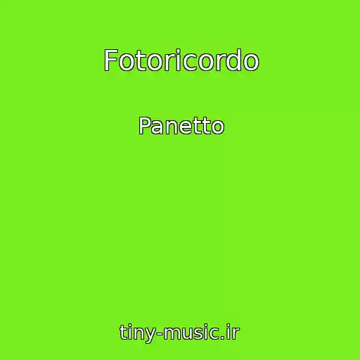 کاور آهنگ Fotoricordo از Panetto