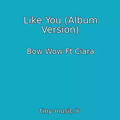 کاور آهنگ Like You (Album Version) از Bow Wow Ft Ciara