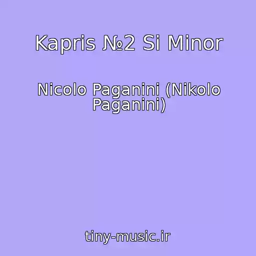 کاور آهنگ Kapris №2 Si Minor از Nicolo Paganini (Nikolo Paganini)
