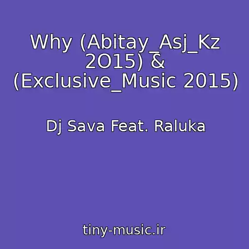 کاور آهنگ Why (Abitay_Asj_Kz 2O15) & (Exclusive_Music 2015) از Dj Sava Feat. Raluka
