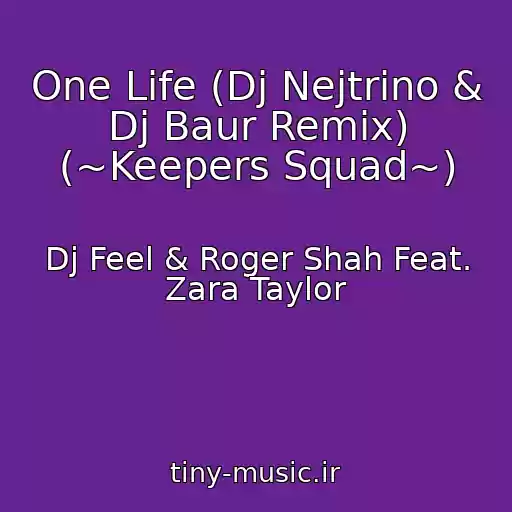 کاور آهنگ One Life (Dj Nejtrino & Dj Baur Remix) (~Keepers Squad~) از Dj Feel & Roger Shah Feat. Zara Taylor