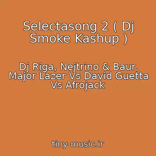 کاور آهنگ Selectasong 2 ( Dj Smoke Kashup ) از Dj Riga, Nejtrino & Baur, Major Lazer Vs David Guetta Vs Afrojack