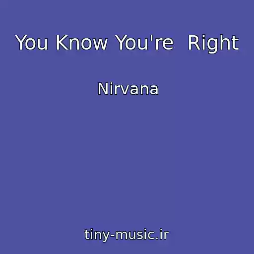 کاور آهنگ You Know You're  Right از Nirvana