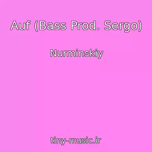 کاور آهنگ Auf (Bass Prod. Sergo) از Nurminskiy