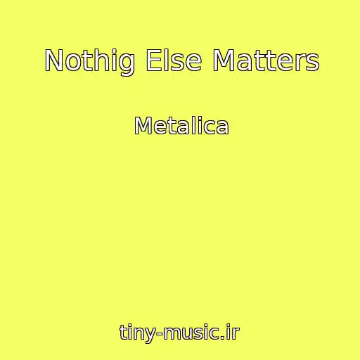 کاور آهنگ Nothig Else Matters از Metalica