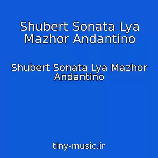 کاور آهنگ Shubert Sonata Lya Mazhor Andantino از Shubert Sonata Lya Mazhor Andantino