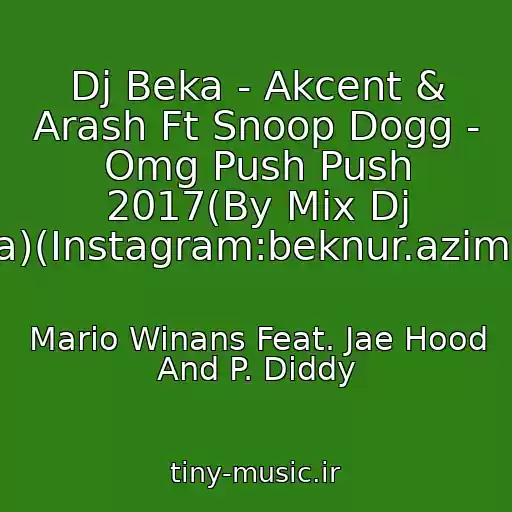 کاور آهنگ Dj Beka - Akcent & Arash Ft Snoop Dogg - Omg Push Push 2017(By Mix Dj Beka)(Instagram:beknur.azimbek) از Mario Winans Feat. Jae Hood And P. Diddy