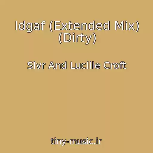 کاور آهنگ Idgaf (Extended Mix) (Dirty) از Slvr And Lucille Croft