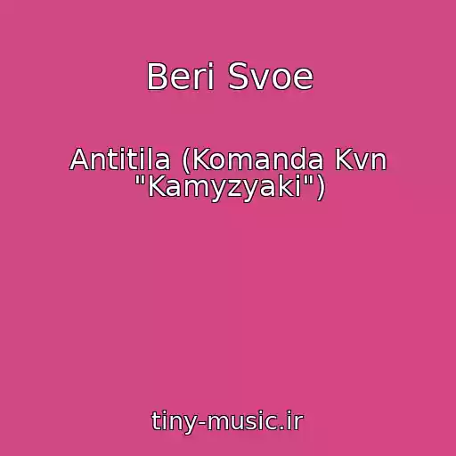 کاور آهنگ Beri Svoe از Antitila (Komanda Kvn "Kamyzyaki")