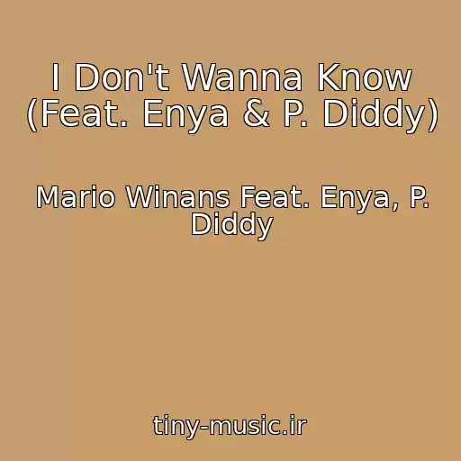 کاور آهنگ I Don't Wanna Know (Feat. Enya & P. Diddy) از Mario Winans Feat. Enya, P. Diddy