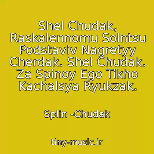 کاور آهنگ Shel Chudak, Raskalennomu Solntsu Podstaviv Nagretyy Cherdak. Shel Chudak. Za Spinoy Ego Tikho Kachalsya Ryukzak. از Splin -Chudak