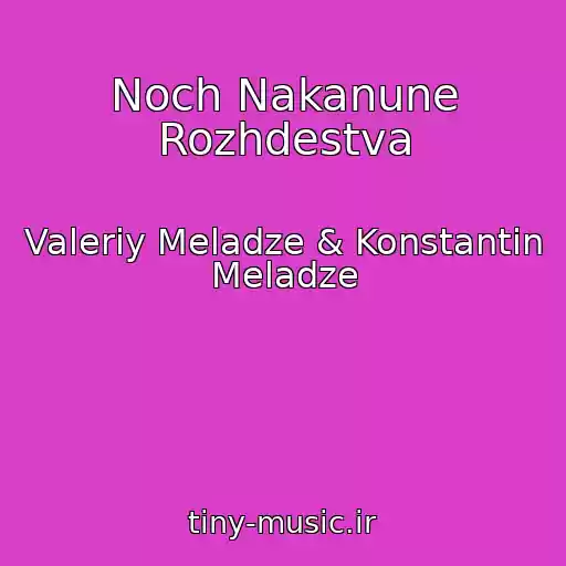 کاور آهنگ Noch Nakanune Rozhdestva از Valeriy Meladze & Konstantin Meladze
